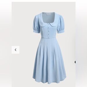 RIHOAS Light Blue Midi Dress